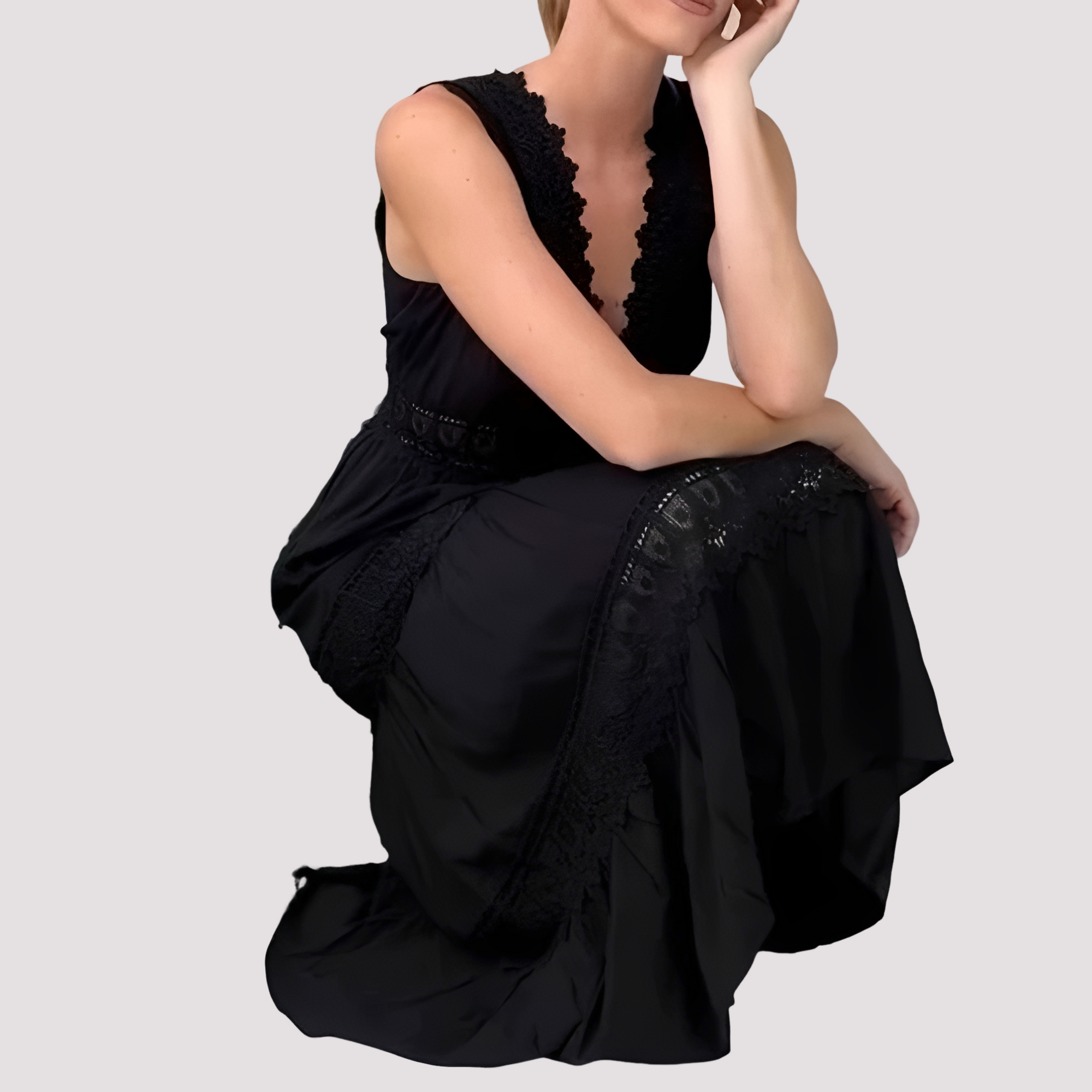 Tegan - Stylish Tank Midi Dress