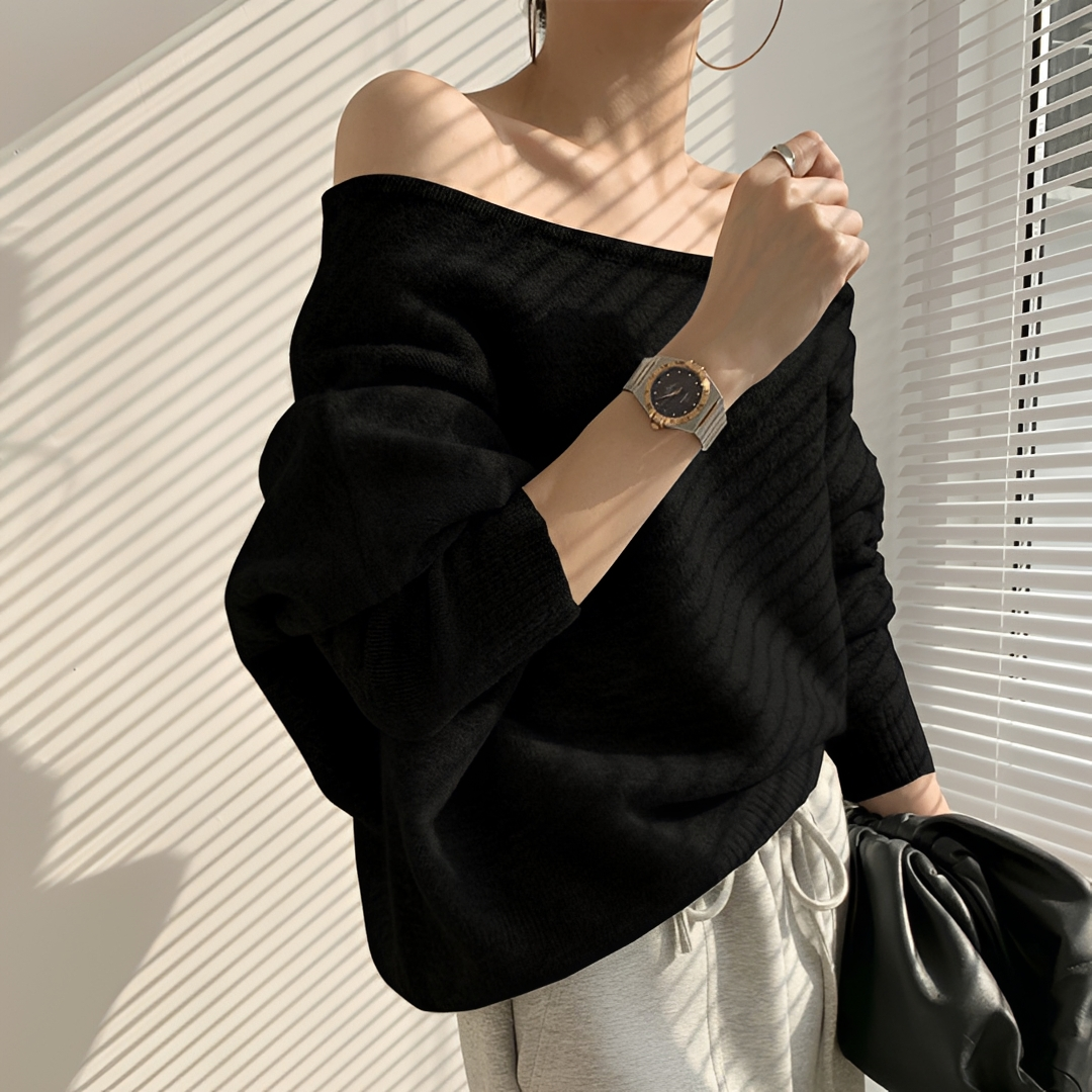 Melchora - Off-Shoulder Asymmetric Top