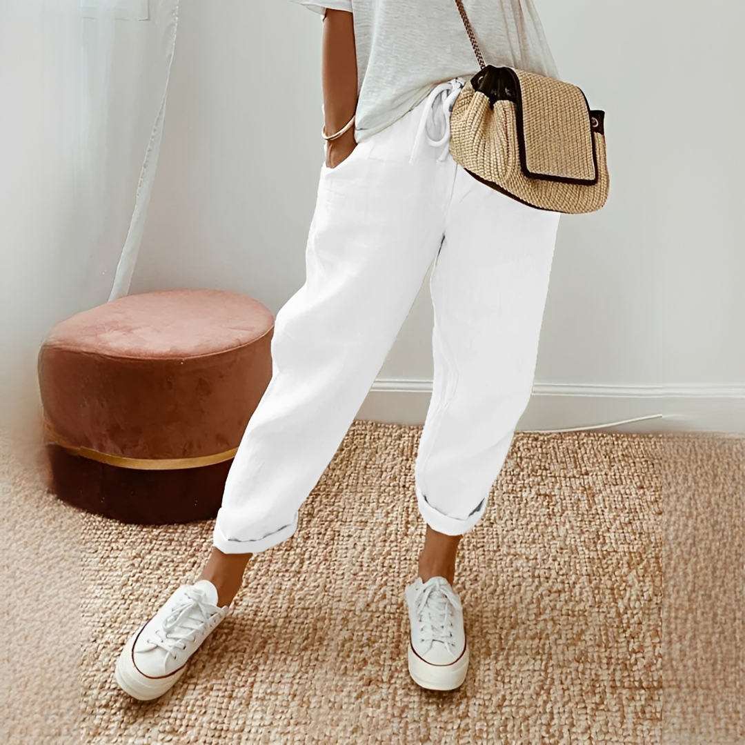 Whitney - Relaxed Elastic Waist Pants