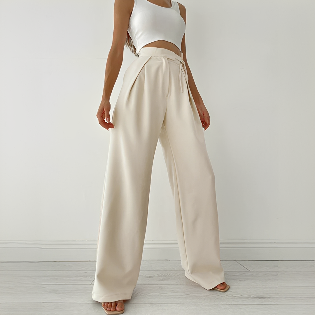 Ezra - Casual Wide Leg Trousers