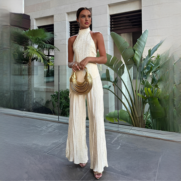 Elvissa - Chic set with top and wide pants