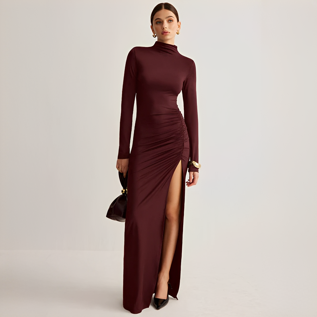 Marian - Elegant Split Maxi Dress