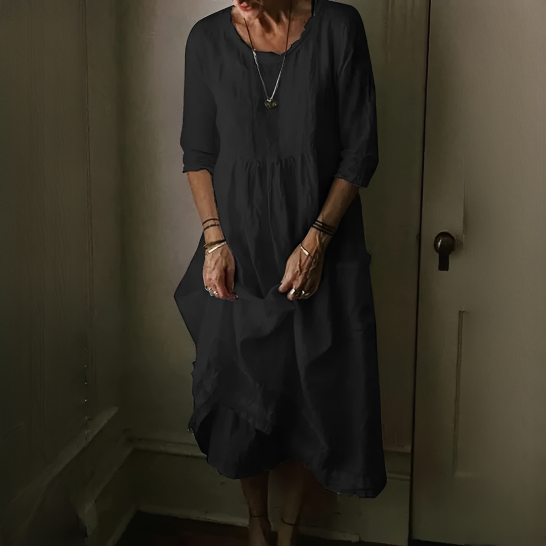 Aimee - Relaxed Pleated Dress