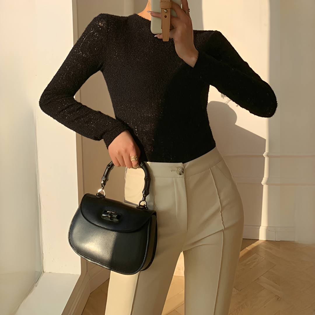 Perlaine - Comfortable long-sleeve top