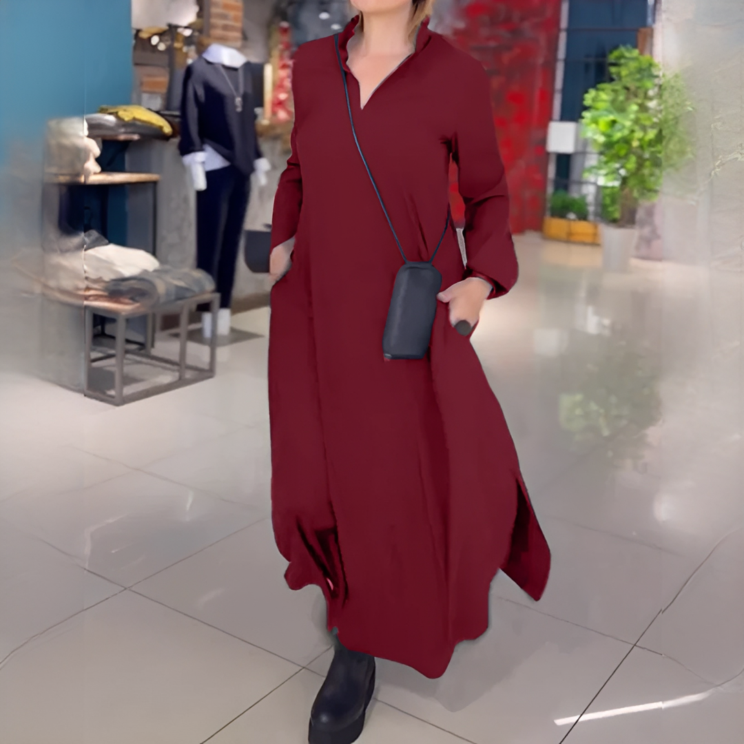 Cassie - Easygoing Dress with Long Sleeves