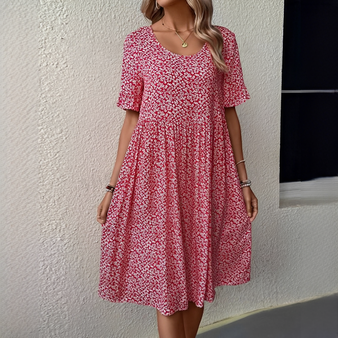 Janina – Women's roundneck dress – ideal for sunny days