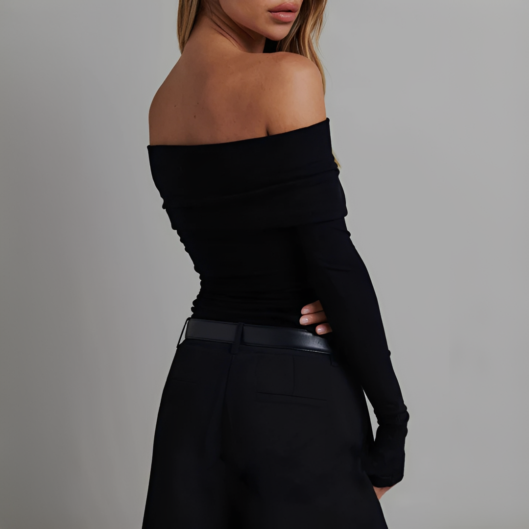 Kathryn - Stylish Off-Shoulder Shirt
