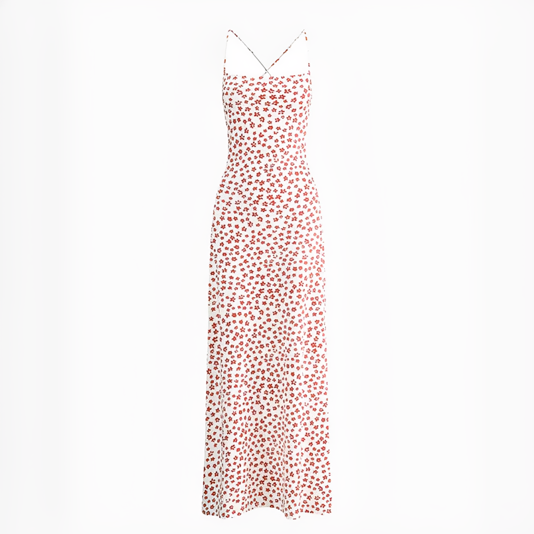 Emily - Fluid long dress with straps