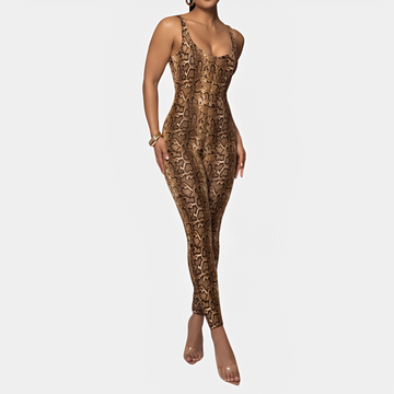 Elaine - Chic Printed Bodycon Jumpsuit
