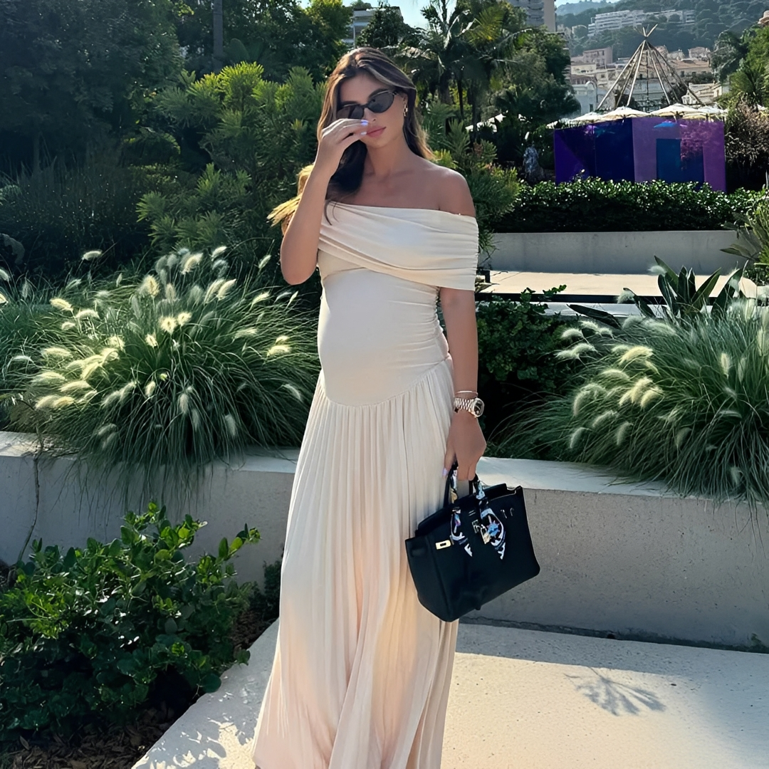 Effie - Stylish Strapless Maxi Dress