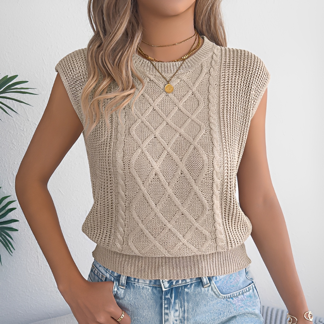 Abbey - Elegant Sleeveless Top