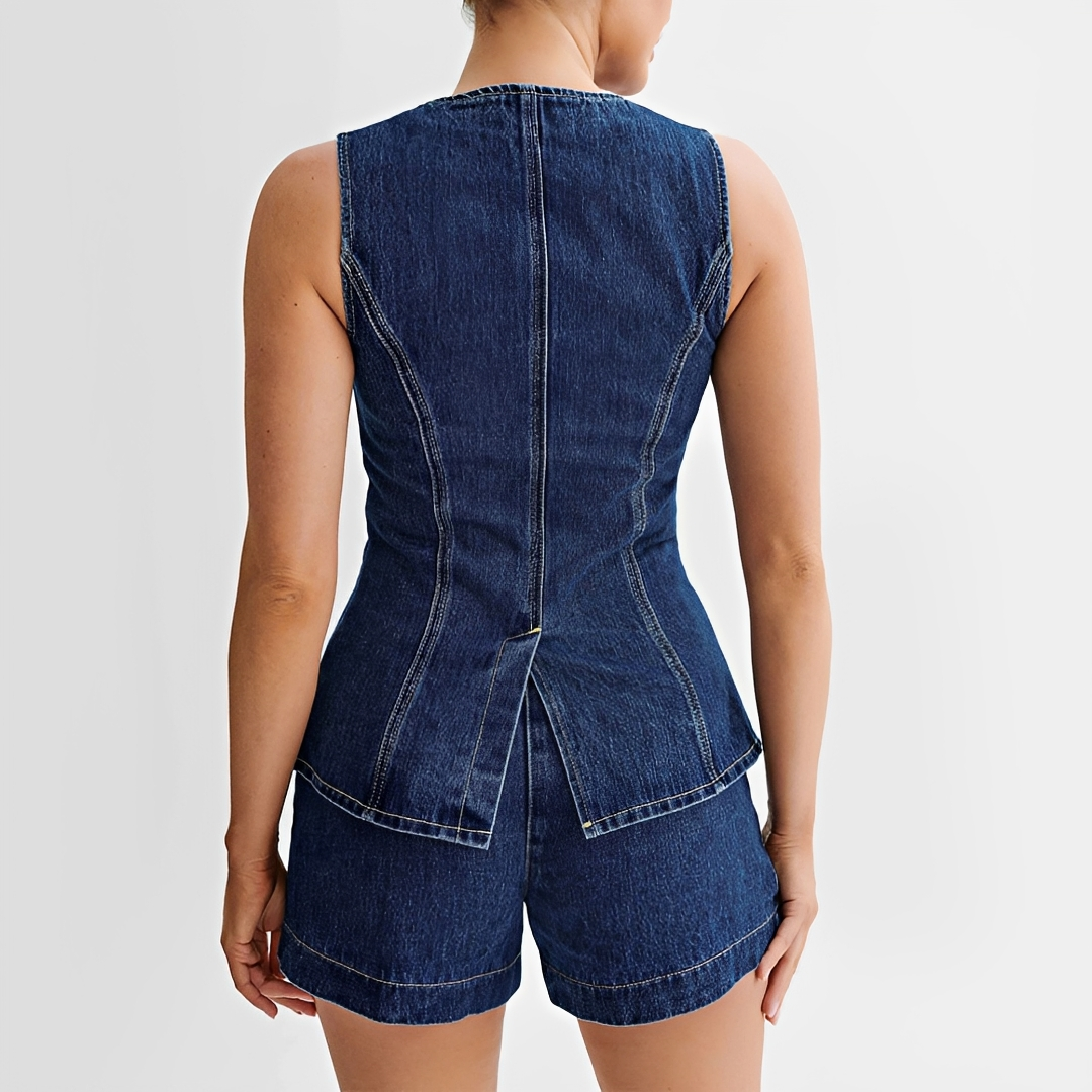 Collin - Trendy Vest Shorts Set