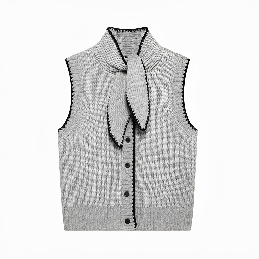 Dahlia - Chic Tie Neck Vest