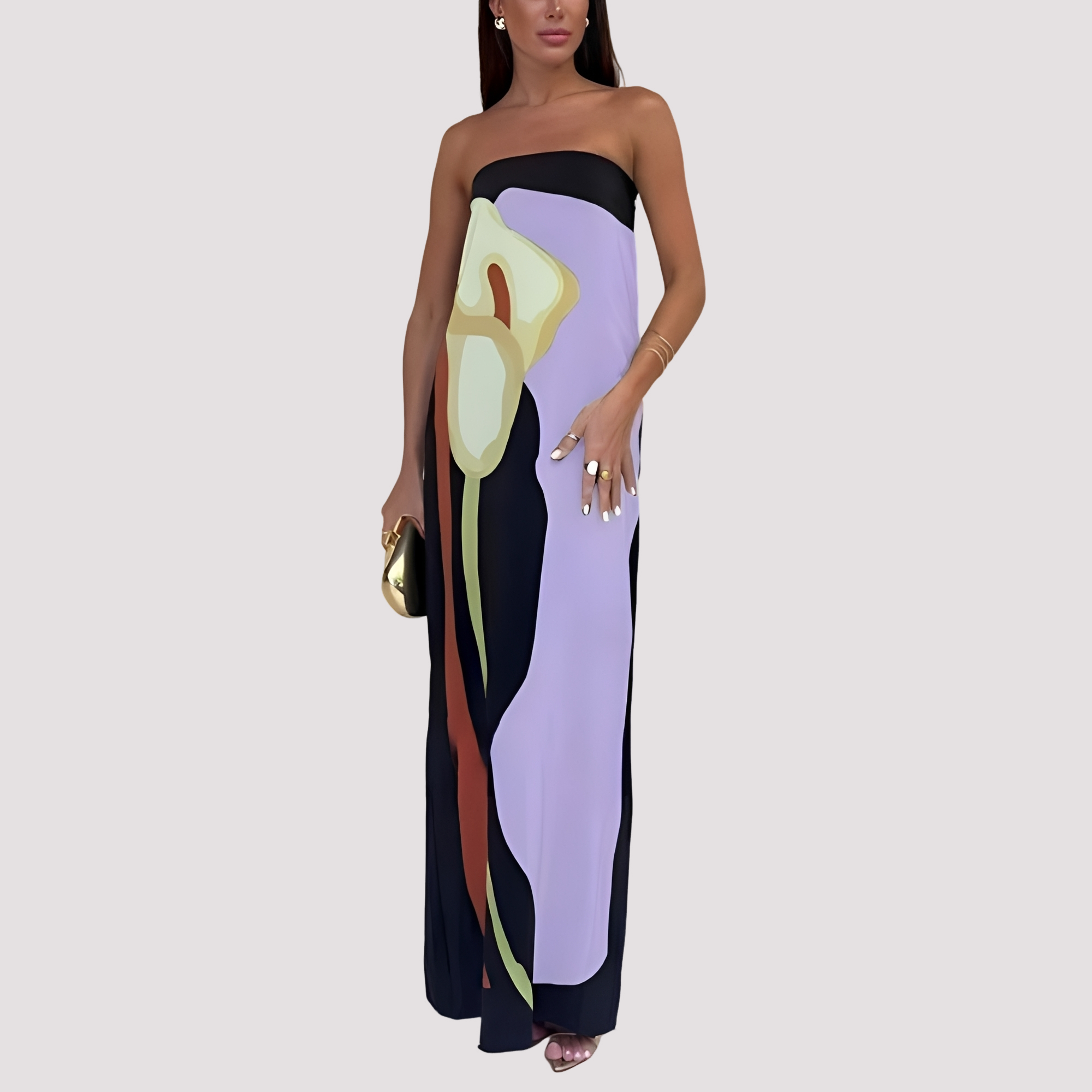 Samara - Stylish Strapless Long Dress