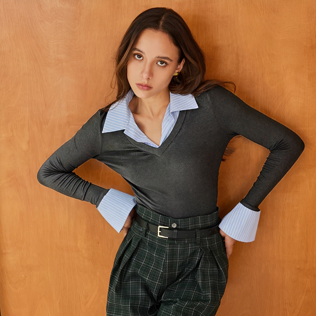 Venedita - Comfortable Long Sleeve Shirt