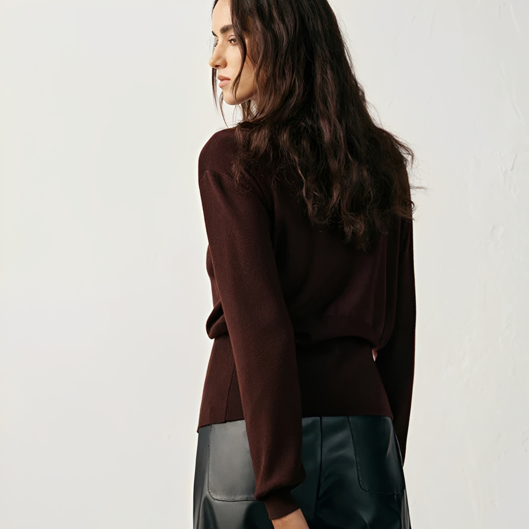 Kisha - Sophisticated V-Neck Cardigan
