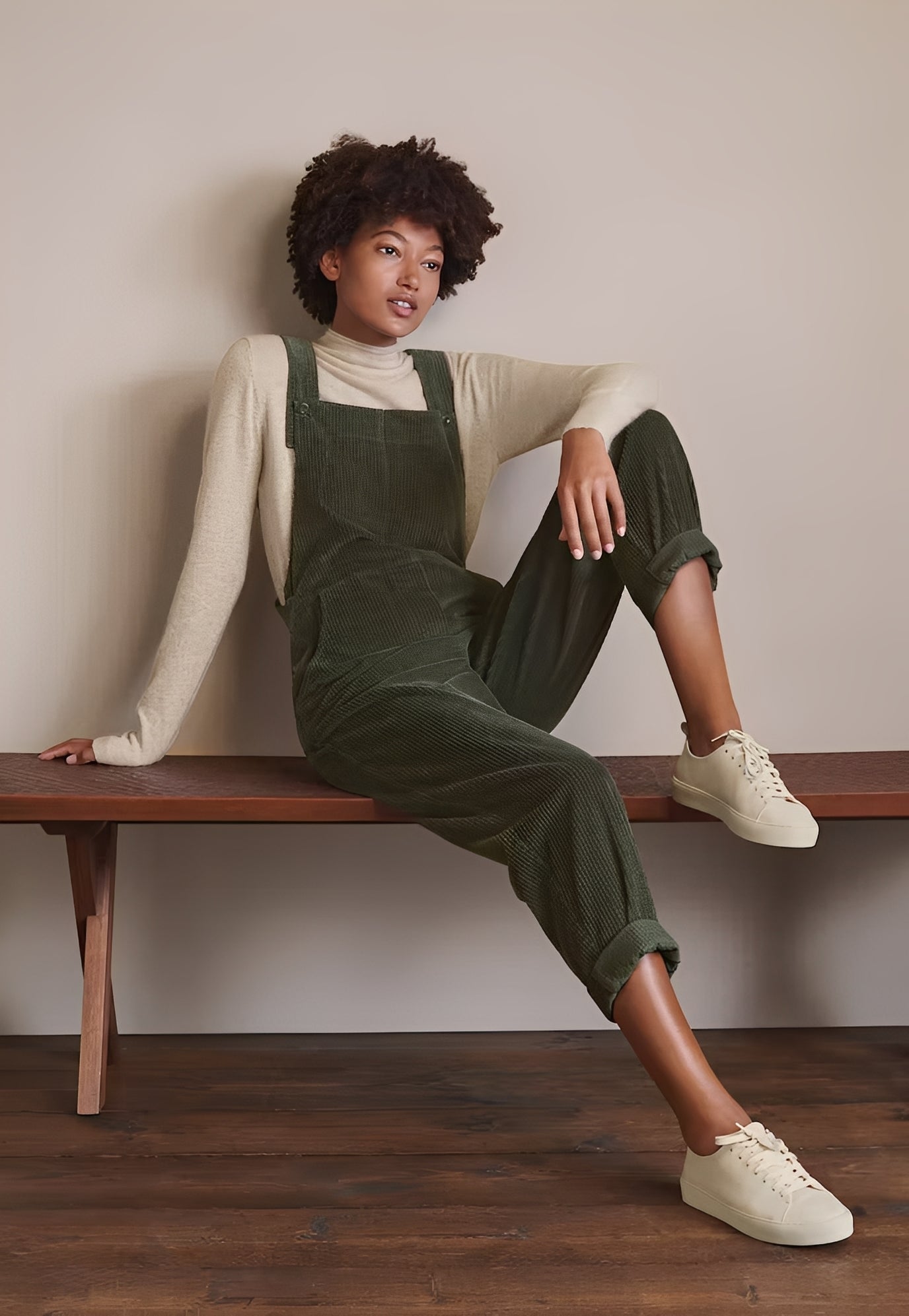 Kristina - Chic women's corduroy jumpsuit