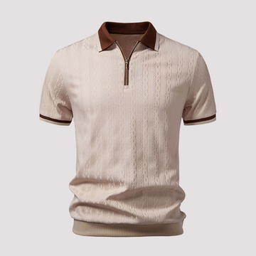 Bryn - Trendy Zip-Up Polo Shirt