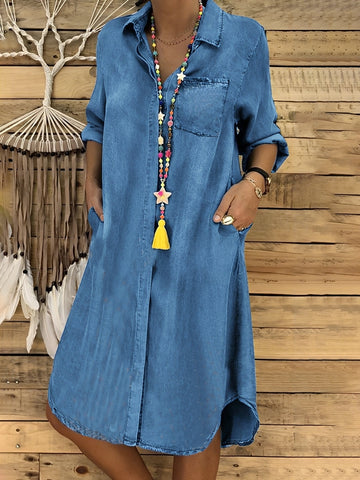 Kristina - Casual Denim Dress