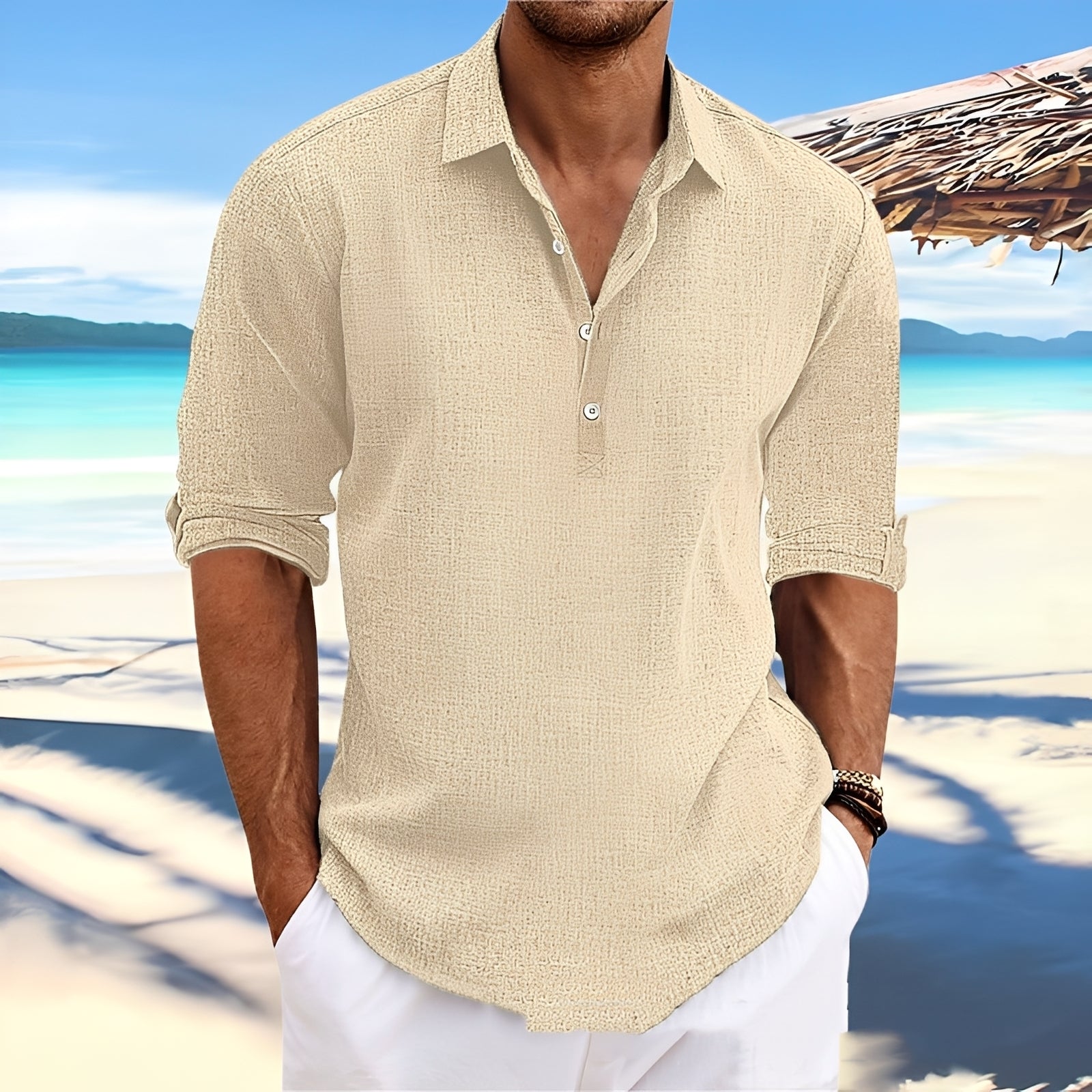 Ricky – Men's long-sleeve shirt – perfect for comfortable, warm days
