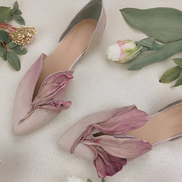 Jennifer - Stylish flat women's shoes with floral pattern