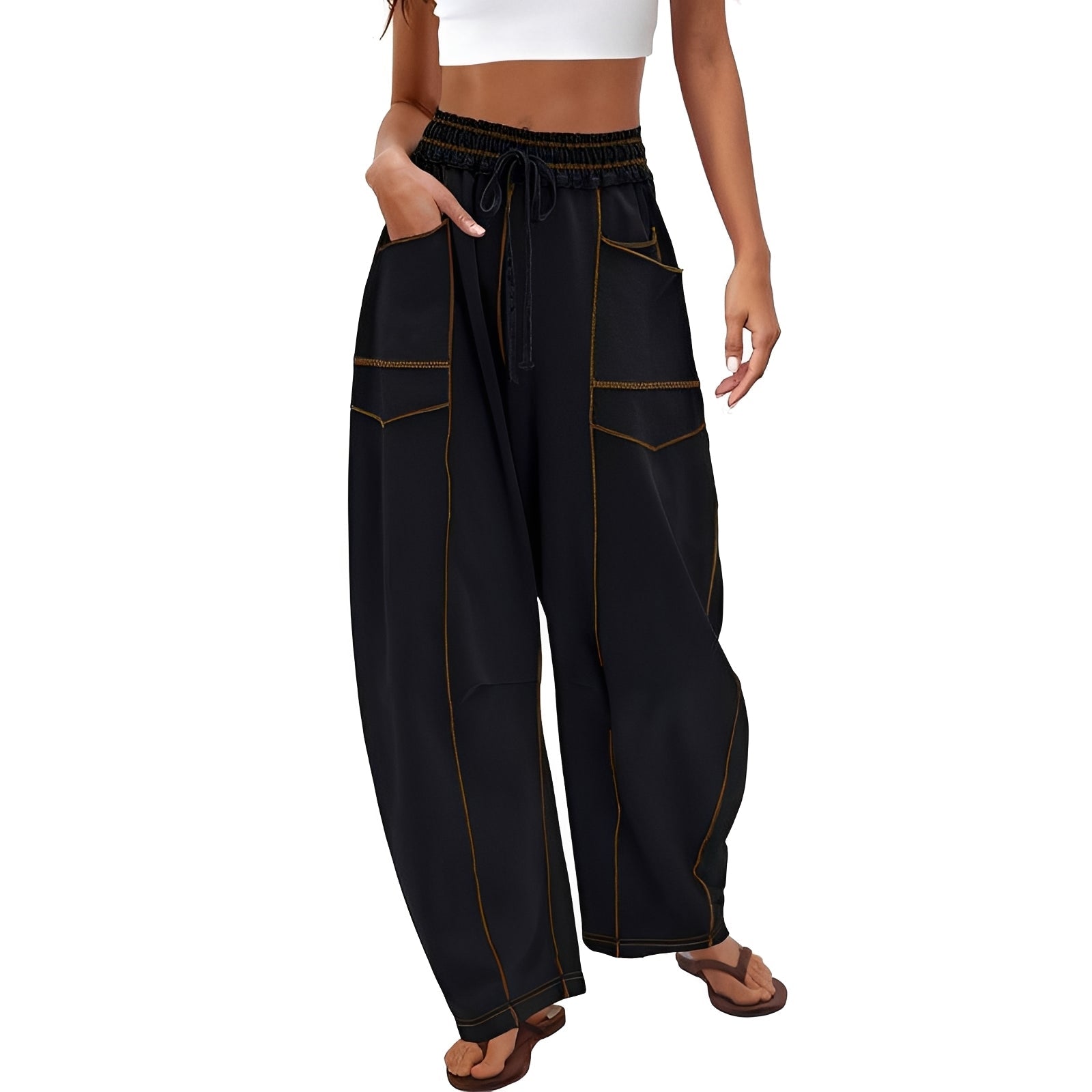 Marianne - Trendy Wide-Leg Trousers