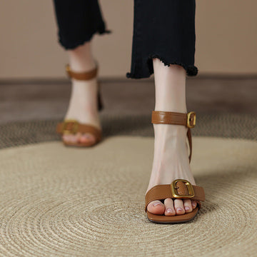 Anish - Stylish Block Heels with Ankle Strap