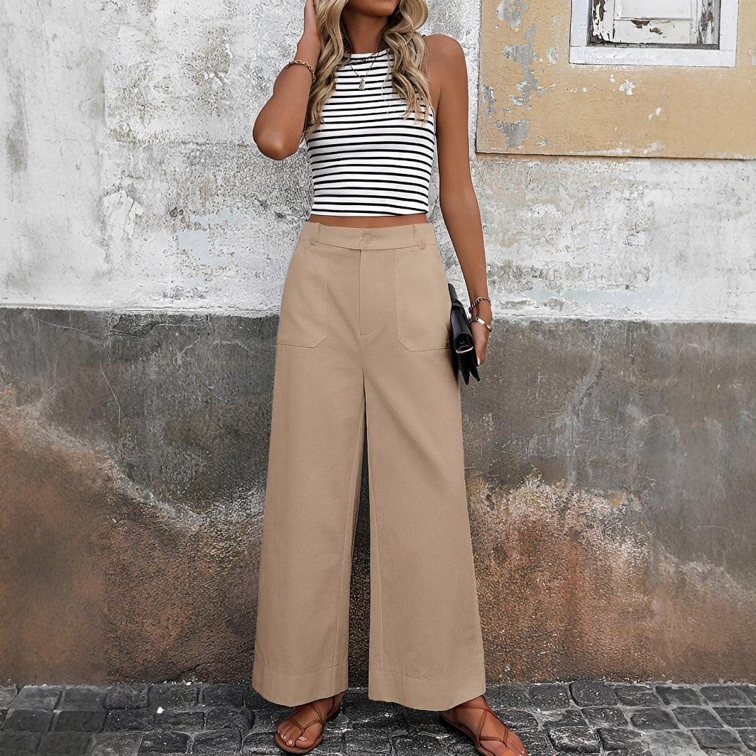 Sofia - High-Waisted Casual Trousers