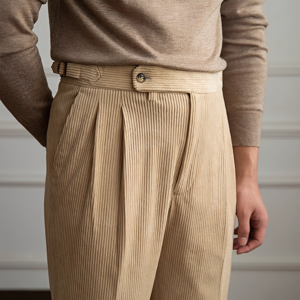 Rafael - High Waist Patterned Pants