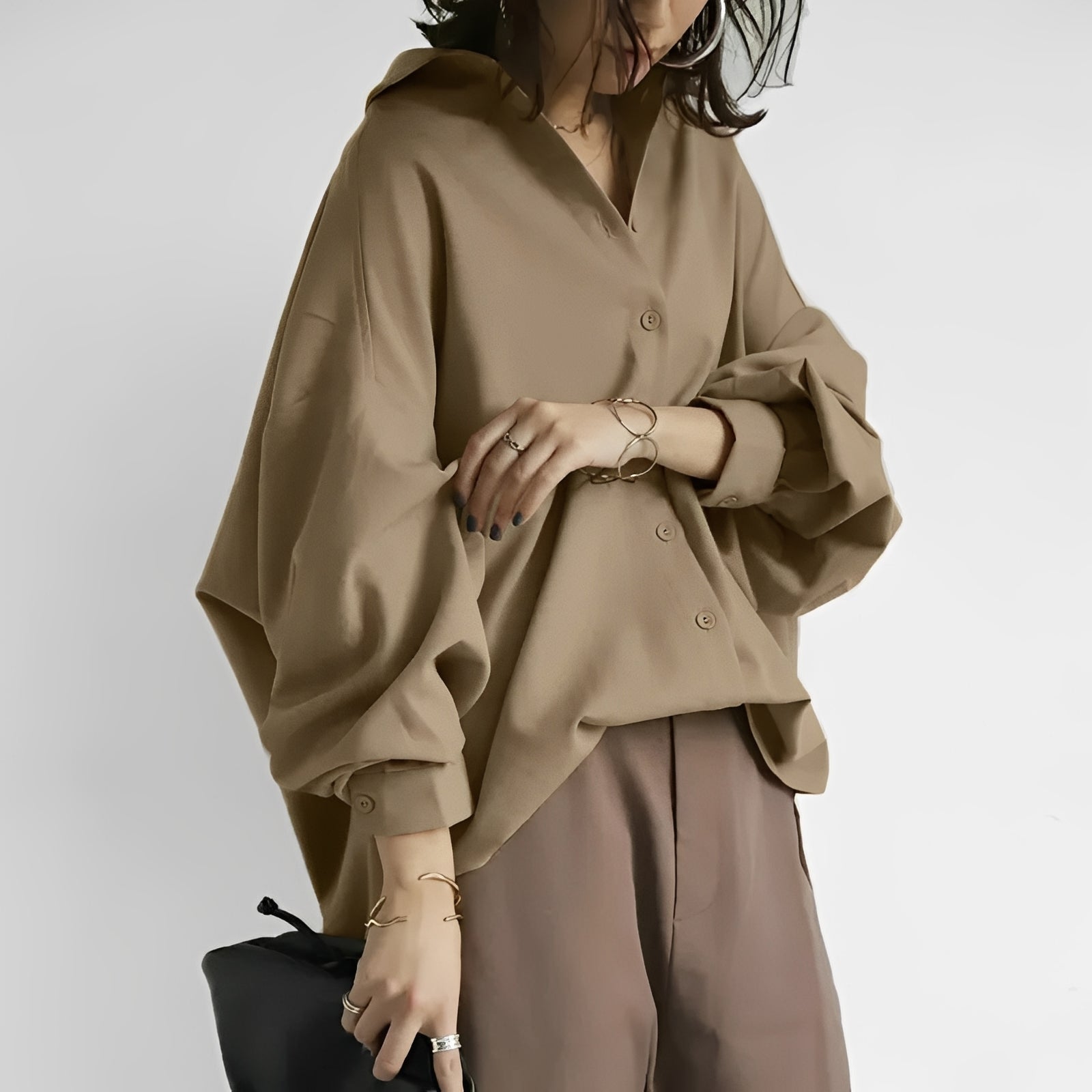 Brittney - Oversized Blouse with Loose Fit