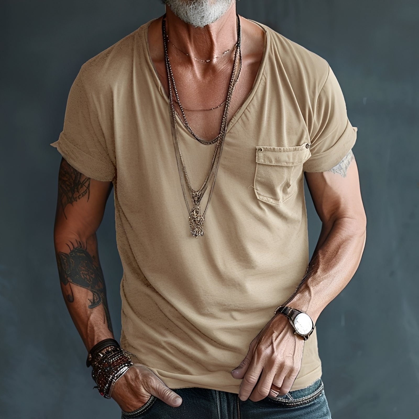 Eddie – Men's T-shirt – Easygoing and loose fit