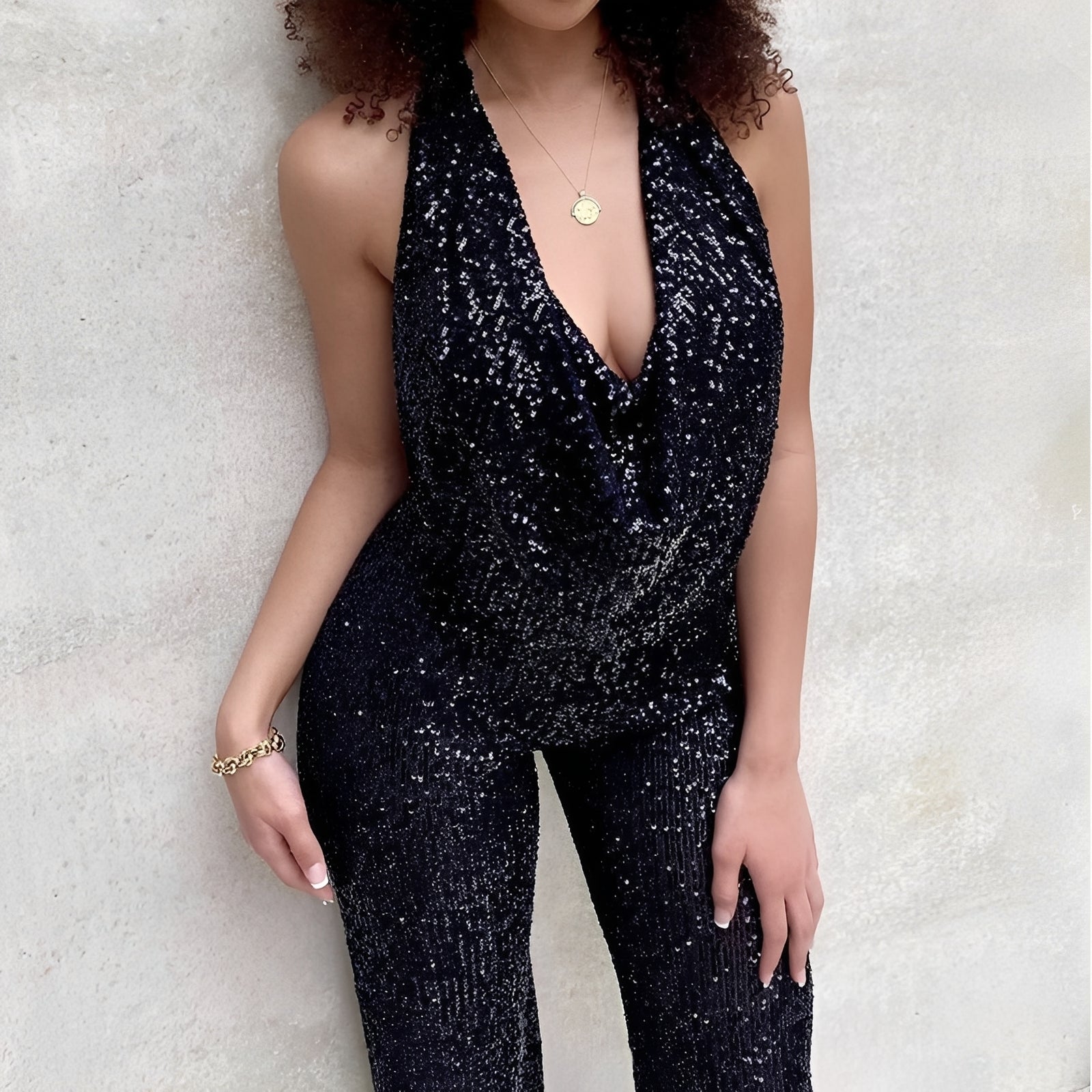 Dorothy - Stylish sequin jumpsuit for women