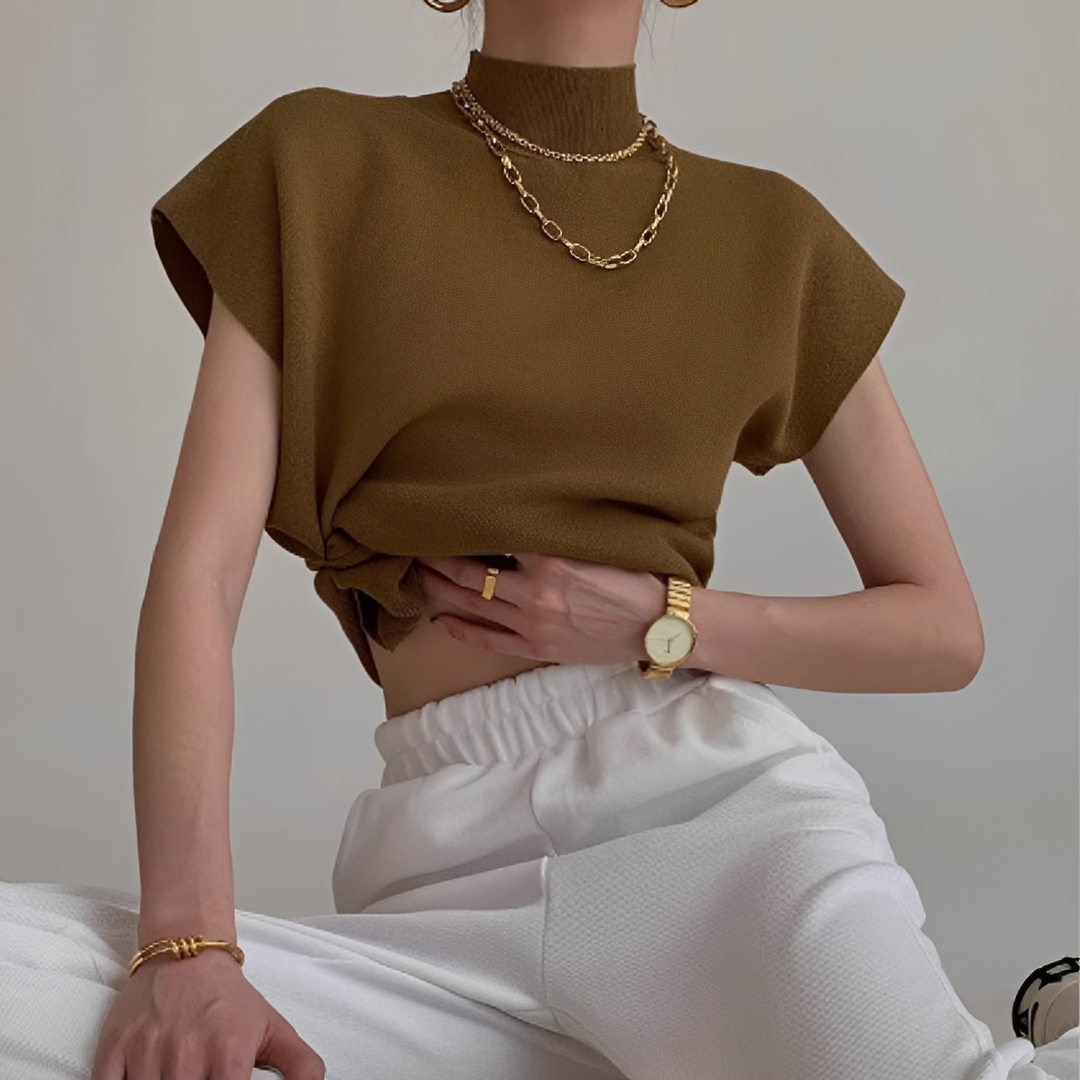 Lesley - Cozy turtleneck T-shirt