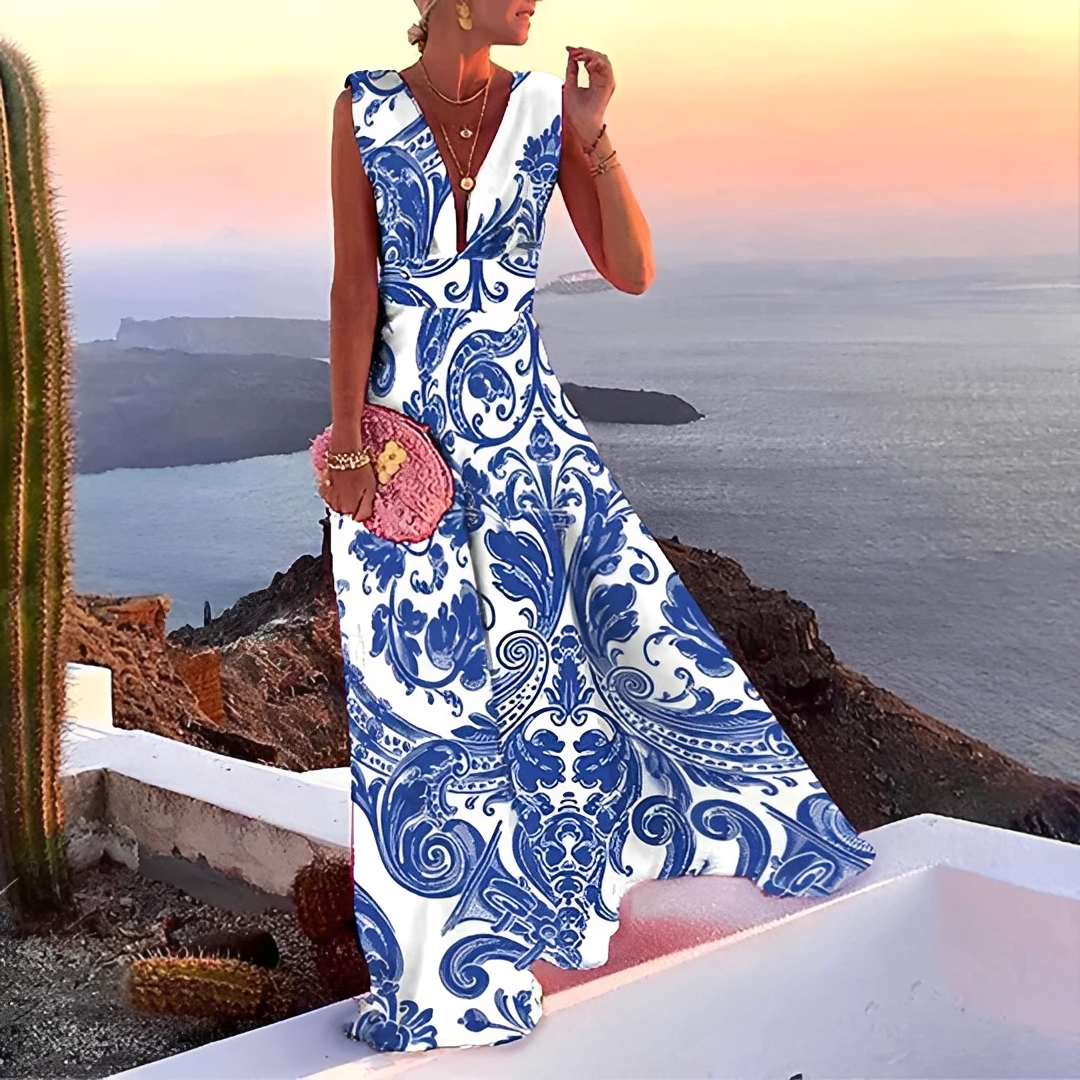 Lilyana - Stylish Sleeveless Long Dress