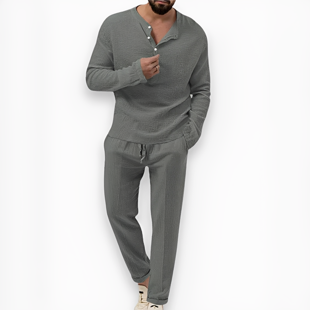 Eduard - Men's summer pants and top ensemble