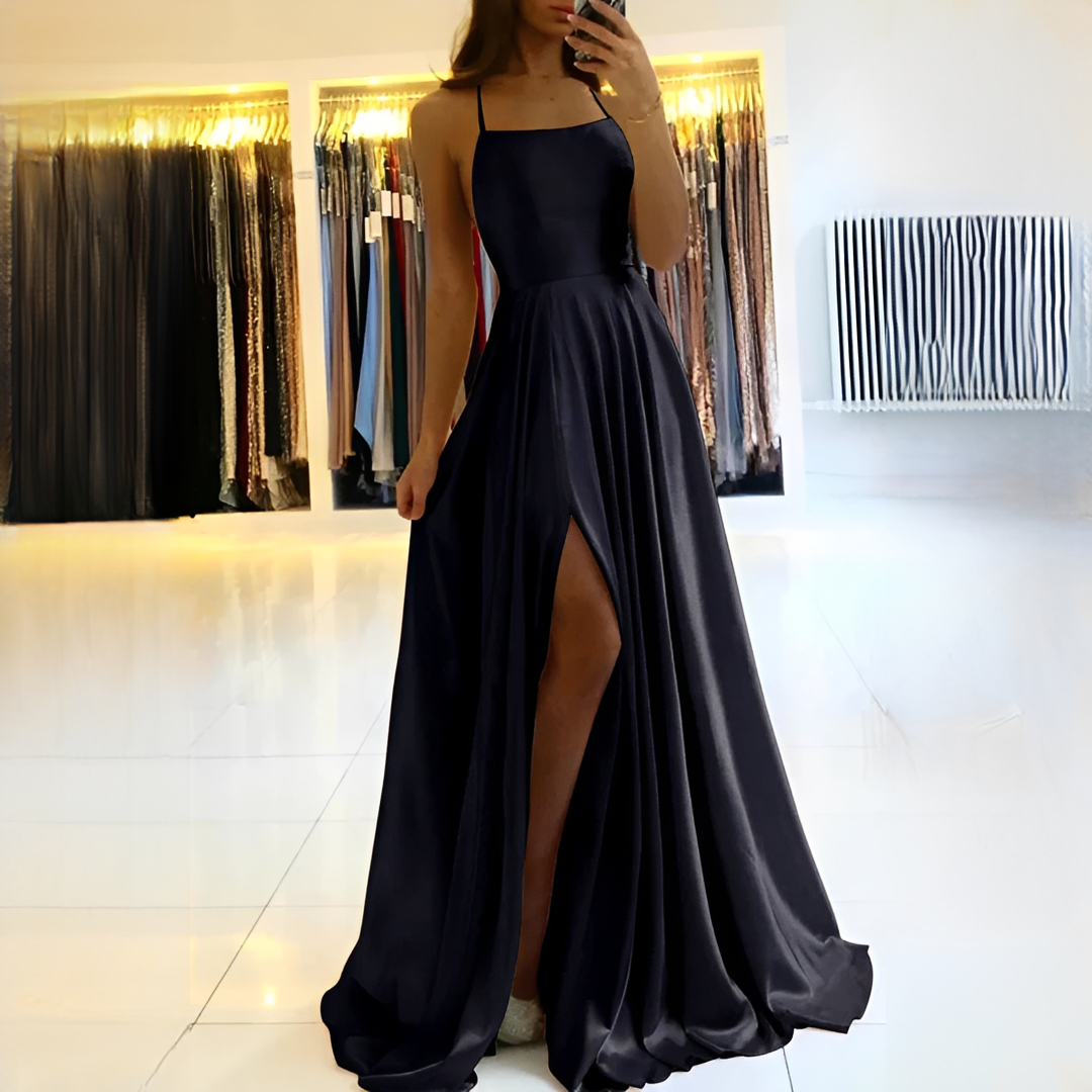 Shamcy - Stylish Long Dress with Slit