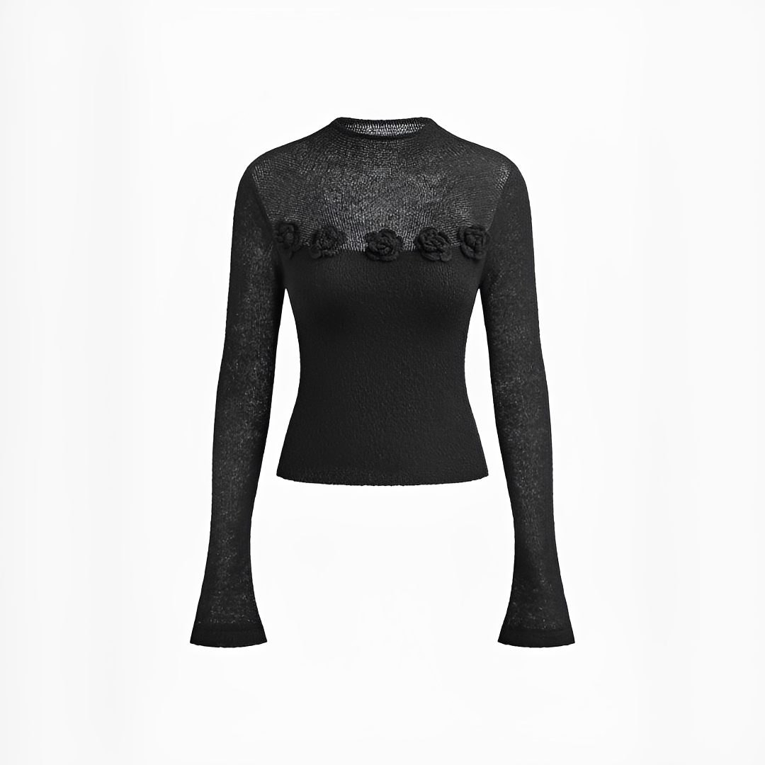Izza - Elegant Round Neck Top