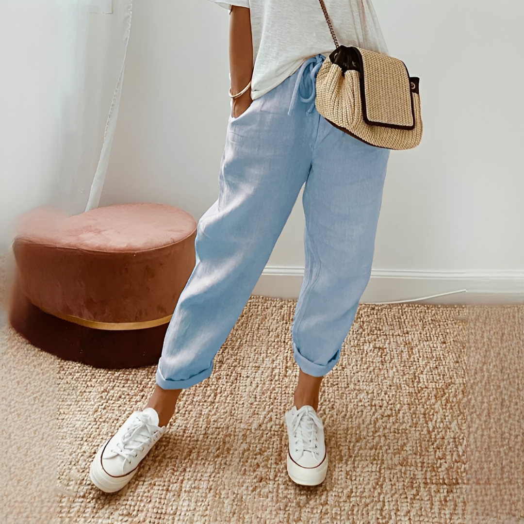 Whitney - Relaxed Elastic Waist Pants