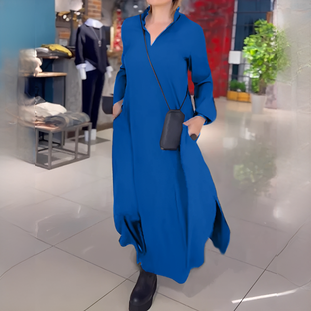 Cassie - Easygoing Dress with Long Sleeves