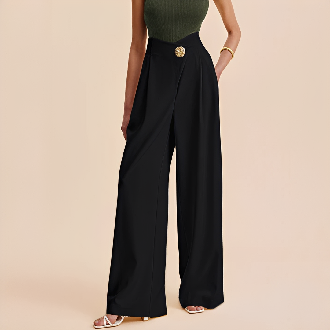 Joyce - High-Waisted Wide-Leg Pants