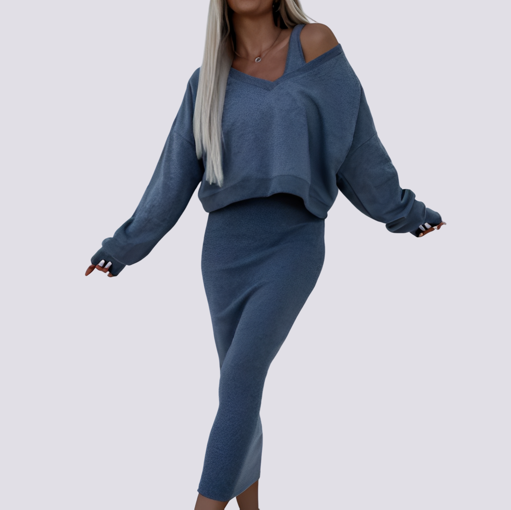 Elsie - Trendy Two-Piece Dress Set