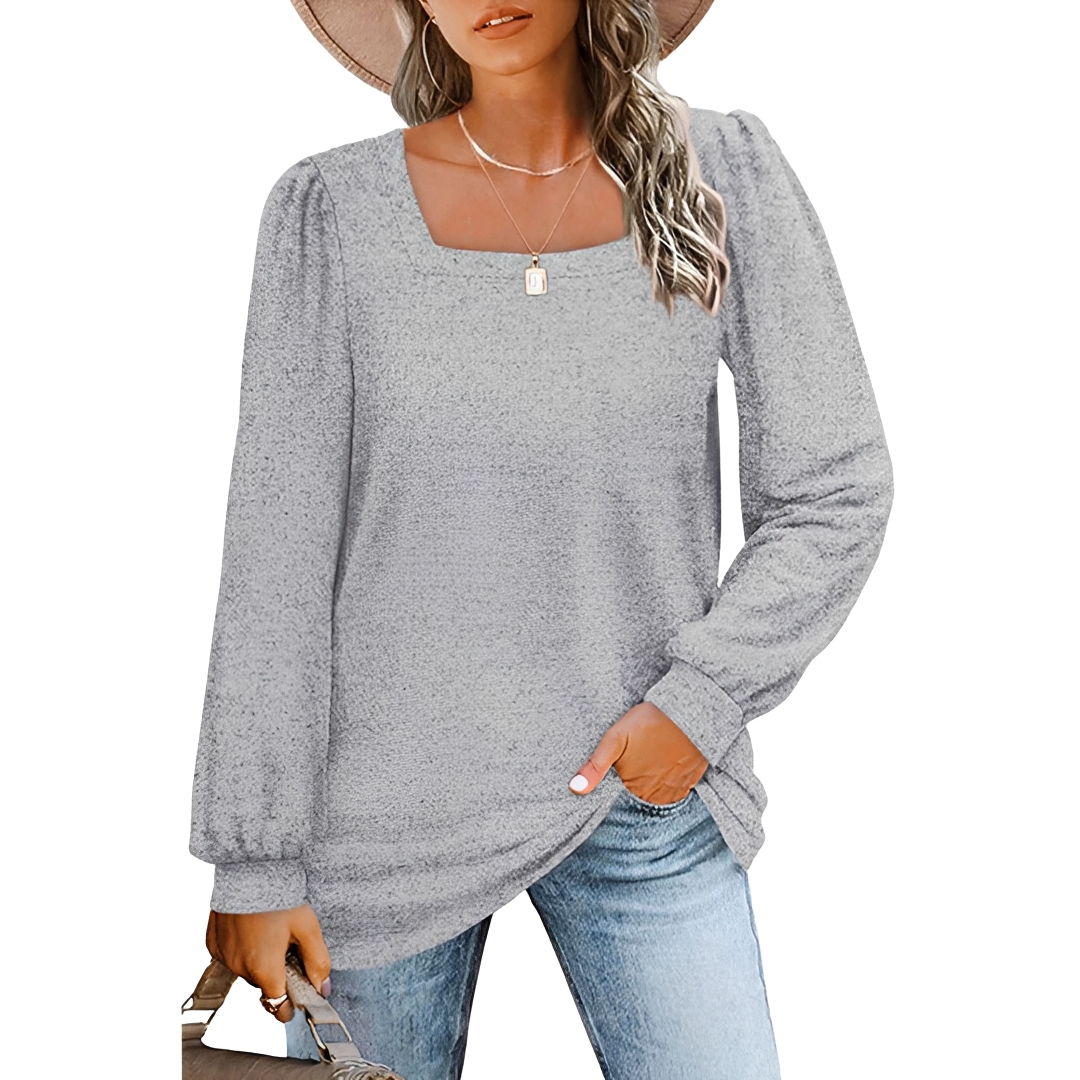 Jaylin - Chic Square Neck Shirt