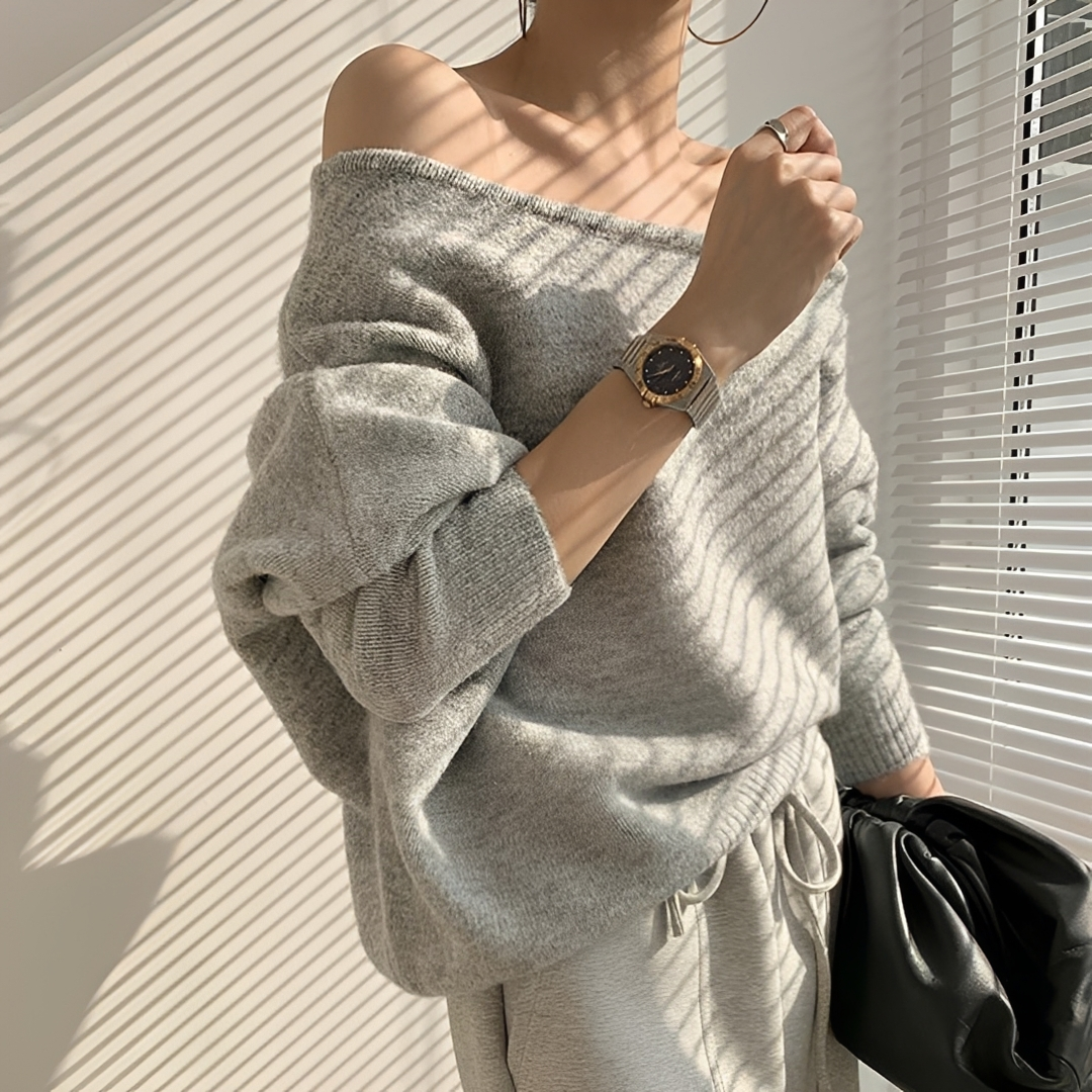 Melchora - Off-Shoulder Asymmetric Top