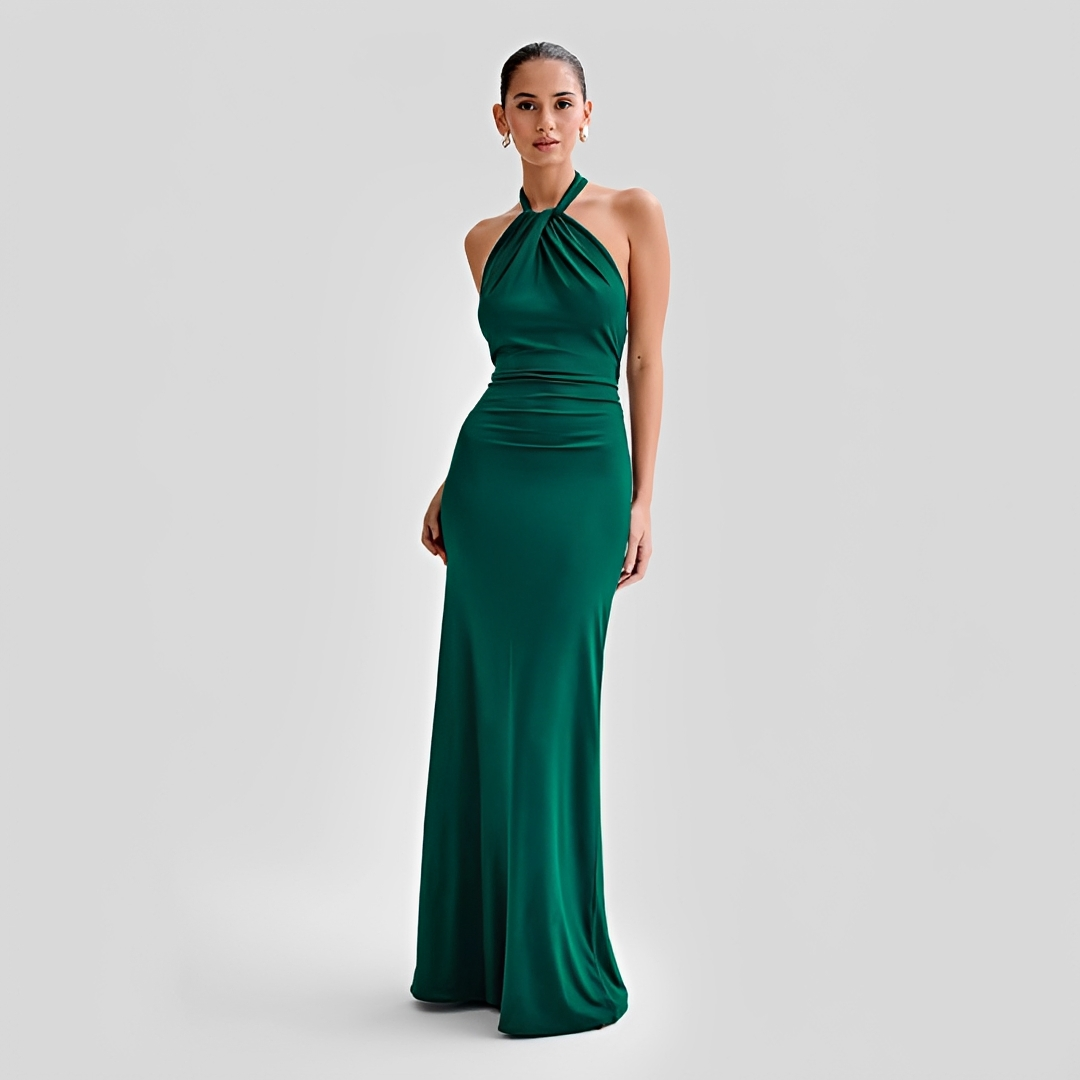 Mabel - Elegant Open-Back Maxi Dress