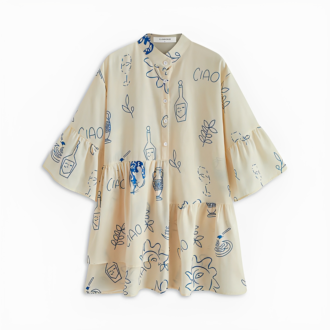 Kheyna - Loose-Fitting Short Dress