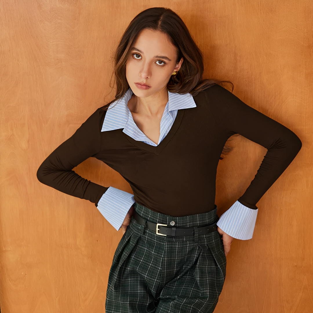 Venedita - Comfortable Long Sleeve Shirt