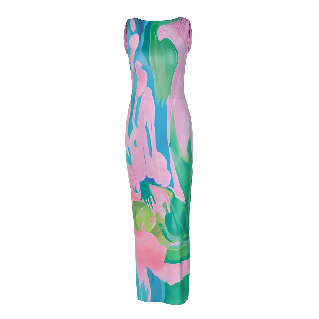 Liezel - Chic Sleeveless Long Dress