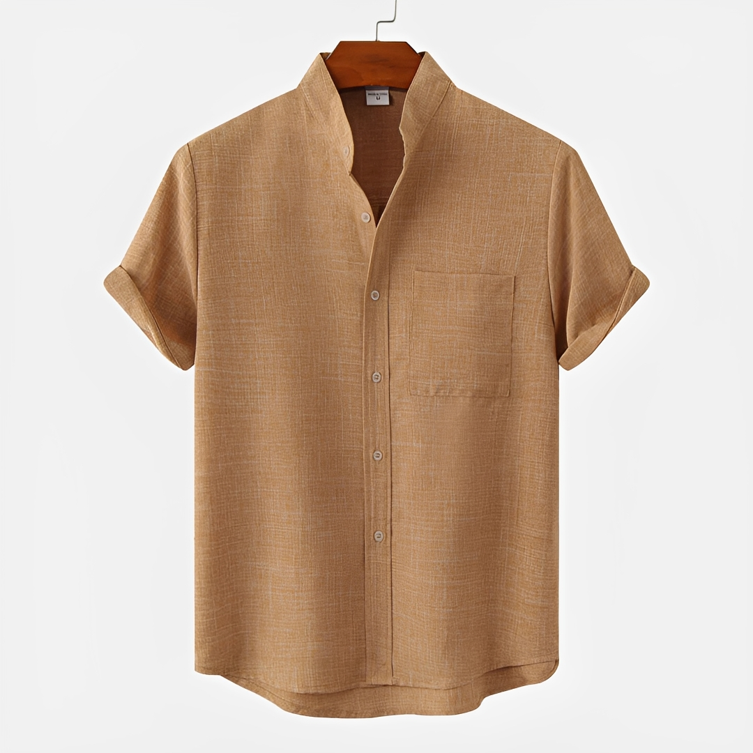 Hayden - Classic Button-Up Polo Shirt