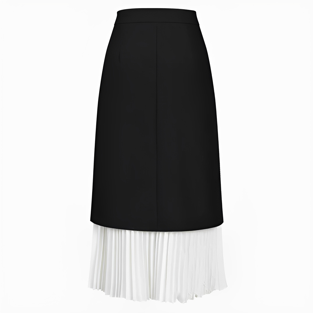 Verna - Elegant Pleated Long Skirt