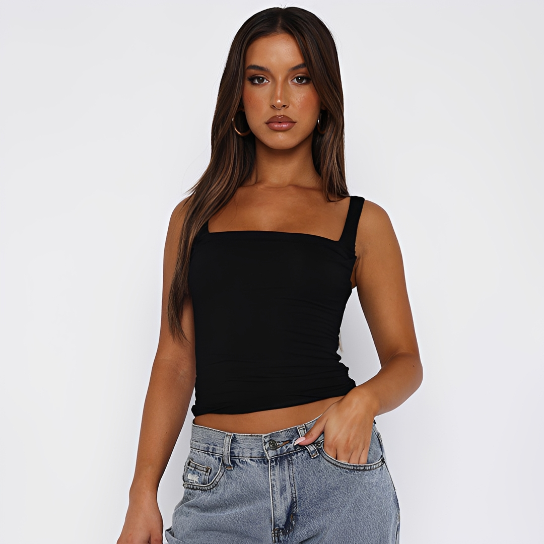Genevieve - Easy Solid Cami Top